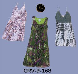 Stilvolles gedrucktes Poly-Kleid für Frauen – Perf..