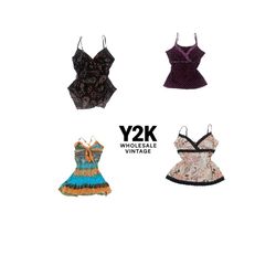Y2K European Grunge Vixen Cami tops mix(YWV41)