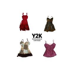 Y2K European Grunge Vixen Cami tops mix(YWV44)