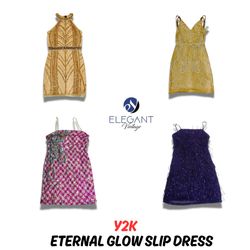 Vestidos Slip Y2K Eternal Glow - EV0938
