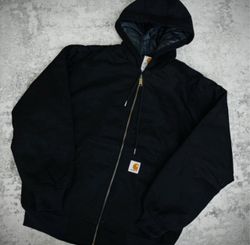 Jaquetas com capuz pretas estilo rework da Carhart..