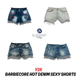 Y2K Barbiecore Shorts en Jean Sexy Chauds - EV0941