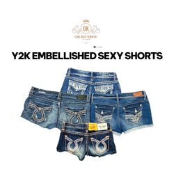 Y2K EMBELLISHED SEXY SHORTS