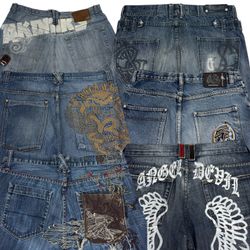 Y2k Hip Hop Baggy Jeans (F-52)