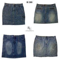 Y2K Britney Era Denim Mini Skirts (RE-2065)