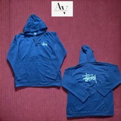 Stussy umgearbeiteter Stil Stickerei Reißverschlus..