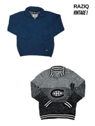 Tricot à Zip 1/4 Mix Branded