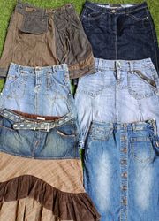 Y2K Denim Mini Skirts (2335)