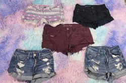 American eagle denim mini shorts