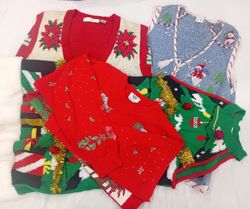 IQ0736 y2k Christmas Babe Knit