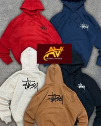 Stussy Rework Style Fleece Hoodies