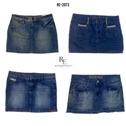 Y2k ベストセラー デニム ミニスカート 2073