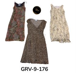 Women’s Yellow Printed Poly Dress – Chic Everyday ..