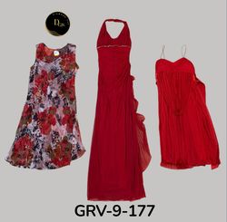 Abito in poliestere rosso elegante – Moda Y2K aute..