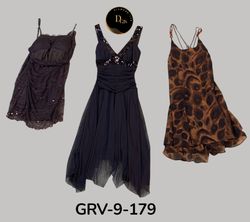 Fashionable Brown Printed Poly Dress – Aesthetic C..