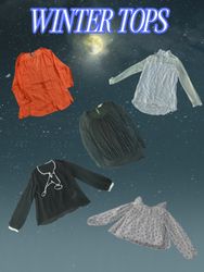 Y2K Winter Tops Vintage Crop - Zara H&M ASOS