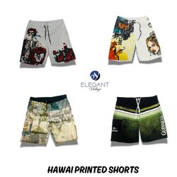Shorts Impressos Hawaianos - EVM0110