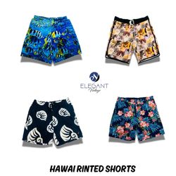 Shorts Impressos Hawaianos - EVM0111