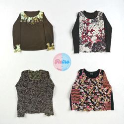 Blusa Impressa de Manga Longa e Sem Manga Mix – 10..