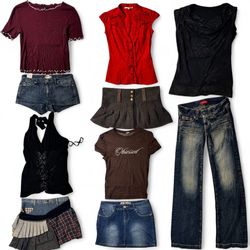 Pacote de Mistura de Moda Casuale Y2K para Meninas