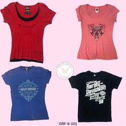 Camiseta Gráfica Y2K Harley Davidson – Estilo Bike..