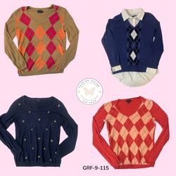 Suéter Pullover Y2K Tommy Hilfiger – Essencial Ret..