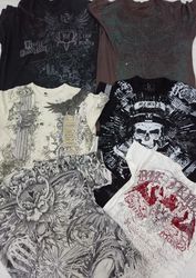CR5214ヴィンテージゴシックストリートウェアTシャツ