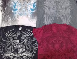 「CR5217 ヴィンテージ ヘリテージ ロック & スカル グラフィック Tシャツ」