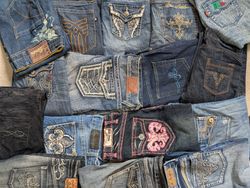 Women Y2K Embelished Jeans