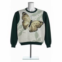 Sweatshirt recyclé avec tapisserie