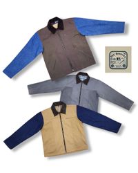 Giacca con zip in corduroy riciclato