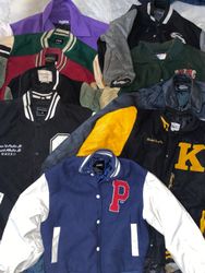 Bulk Lot: 10 Varsity & Bomber Jackets (PULL&BEAR, ..