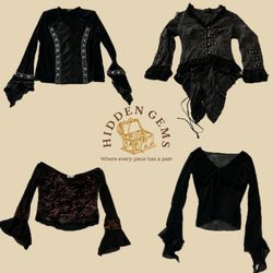 Y2K Mitternacht langärmlige Tops (HG-054)