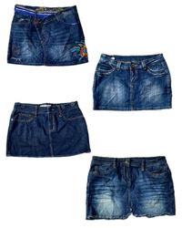 Vintage Y2K Women’s Blue Denim Mini Skirt | 2000s ..