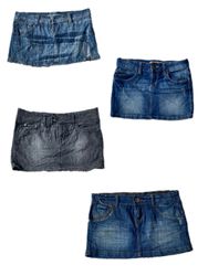 Y2K Women’s Distressed Denim Mini | 2000s Streetwe..