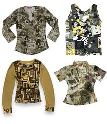 Graphic Y2K Earthy Tones S-1227