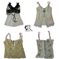 Y2K cottage core cami tops (819)