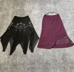 Y2K Goth & Boho Embroidered Skirt Bundle