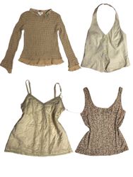 The Cottage Girl Vibe Y2K Tops