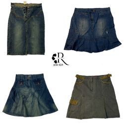 Gonna midi in denim Y2K IT Girl (RW-824)