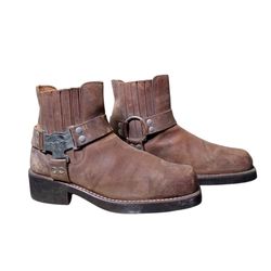 SA#303 Unique Vintage Cowboy Harness Boots