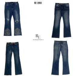 Y2K Flared Unique Jeans (RE-2093)