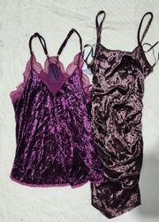 Y2K velvet cami top