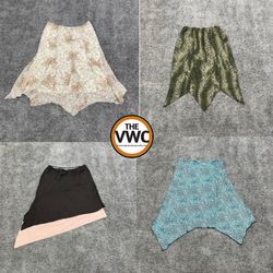 Y2K Taschentuchsaumrock-Pack | Asymmetrische Editi..