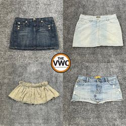 Y2K Denim Mini Skirt Pack | Hot Girl / Paris Hilto..