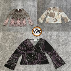Y2K Flare Sleeve Top Pack | Retro Prints / Club Ed..