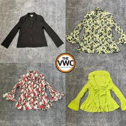 Y2K Sheer Blouse Pack | Mesh & Ruffle Edit