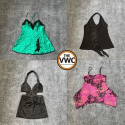 Y2K Going-Out Beaded Tops