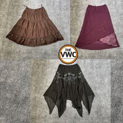 Y2K Boho Skirt Pack | Earthy Festival Edit