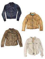Authentic Y2K Leather Jacket - Classic 90s/00s Fas..